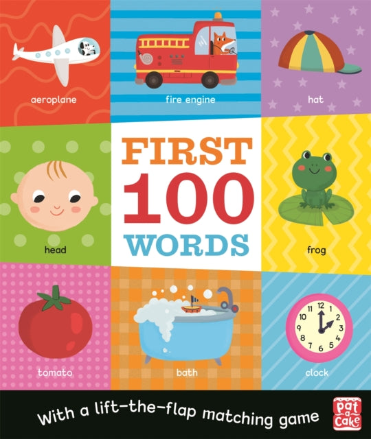 First 100 Words : A board book with a lift-the-flap matching game - 9781526382283