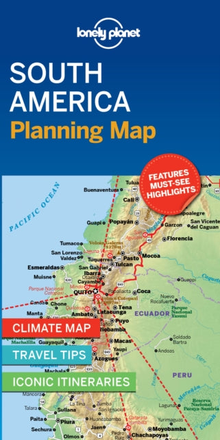 Lonely Planet South America Planning Map - 9781788686068