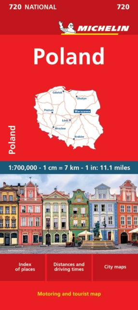Poland - Michelin National Map 720 - 9782067171541