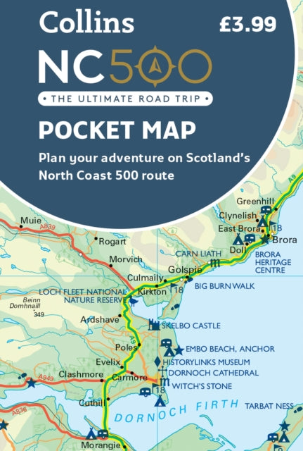 NC500 Pocket Map : Plan Your Adventure on Scotland’s North Coast 500 Route Official Map - 9780008535728