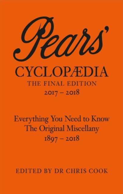 Pears' Cyclopaedia 2017-2018 - 9780141985541