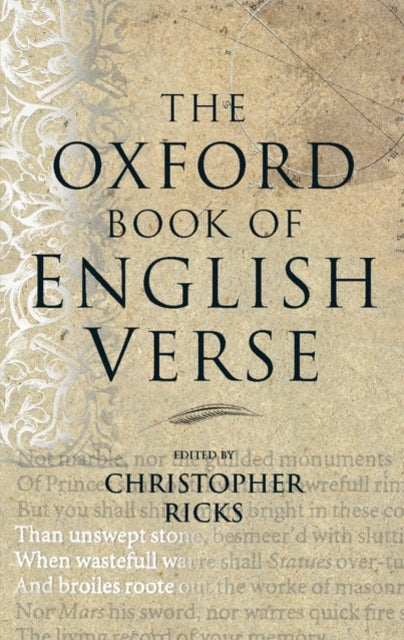 The Oxford Book of English Verse - 9780192141828