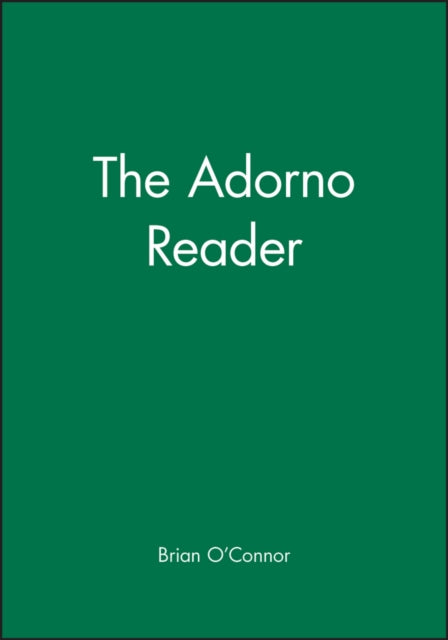 The Adorno Reader - 9780631210771