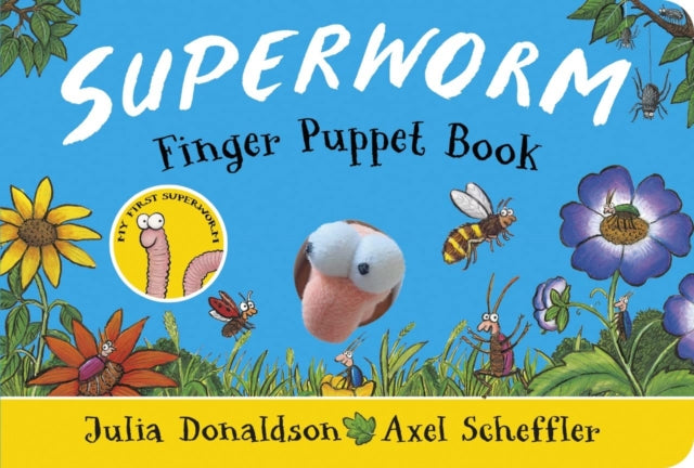 Superworm Finger Puppet Book - the wriggliest, squiggliest superhero ever! - 9780702313691