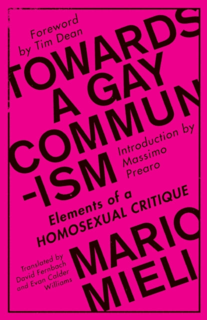 Towards a Gay Communism : Elements of a Homosexual Critique - 9780745399515