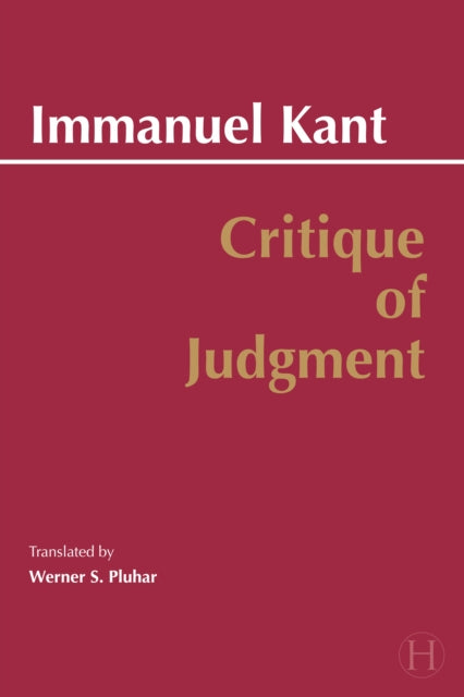 Critique of Judgment - 9780872200258