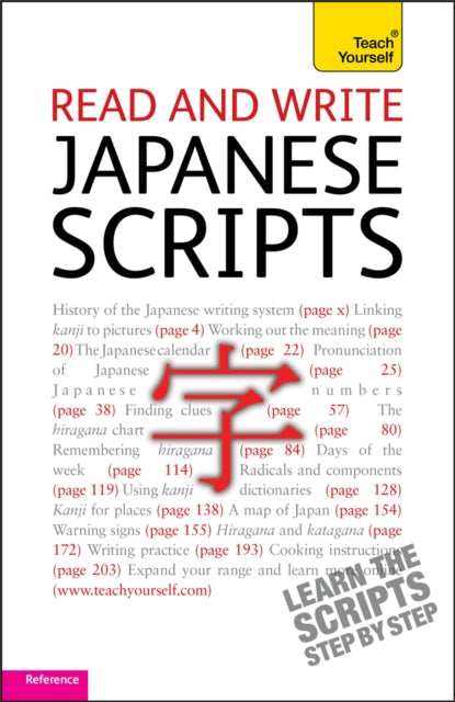 Read and write Japanese scripts: Teach yourself - 9781444103908