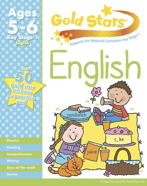 Gold Stars KS1 English Workbook Age 5-7-9781445477503