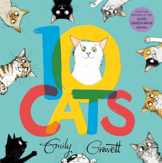 10 Cats : A chaotic colourful counting book - 9781509857371