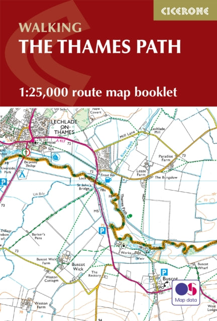 The Thames Path Map Booklet : 1:25,000 OS Route Map Booklet - 9781786311498