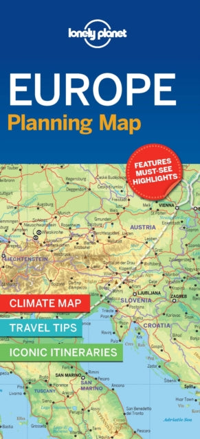 Lonely Planet Europe Planning Map - 9781786579102