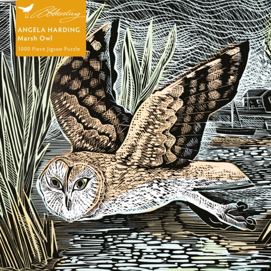 Adult Sustainable Jigsaw Puzzle Angela Harding: Marsh Owl : 1000-pieces. Ethical, Sustainable, Earth-friendly-9781787556126