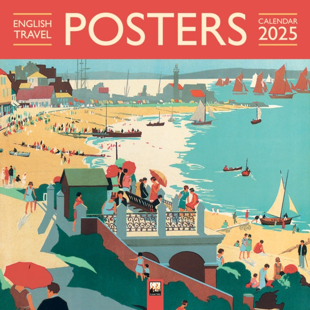 English Travel Posters Wall Calendar 2025 (Art Calendar) - 9781835620311