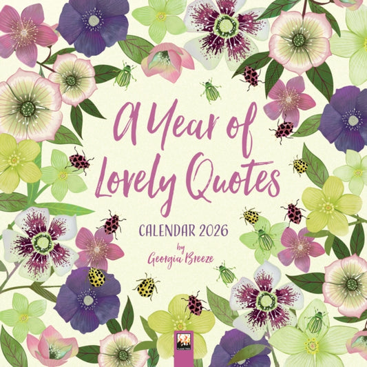 A Year of Lovely Quotes Wall Calendar 2026 (Art Calendar) - 9781835623305