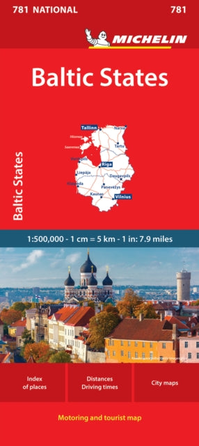 Baltic States - Michelin National Map 781 - 9782067268081