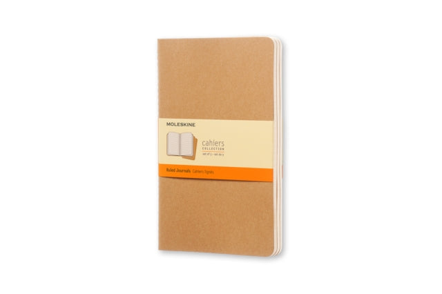 Moleskine Ruled Cahier L - Kraft Cover (3 Set)-9788883704987